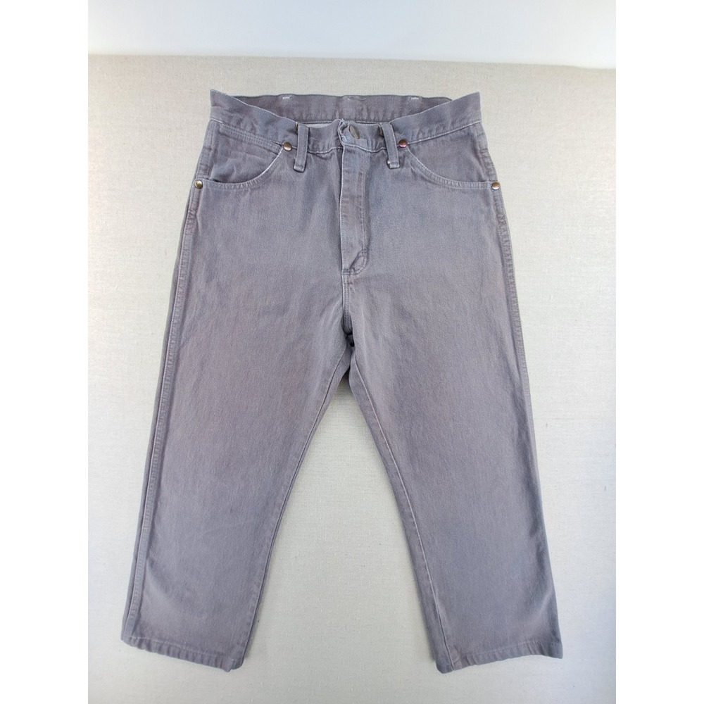 Vtg Wrangler Jeans Mens 30x24 Purple Short Capri Cowboy Cut 13MWZCG USA W29"